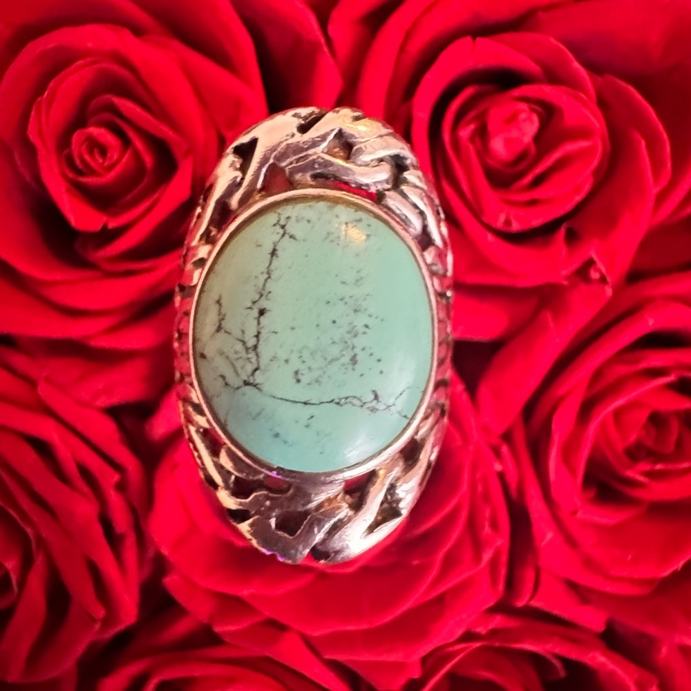 Sterling Silver and Turquoise Women's Ring Size 7